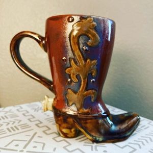 Canyon Ranch Ceramic Western Boot Mug